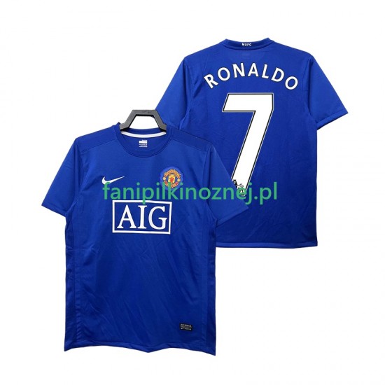 Koszulka Manchester United Ronaldo 7 2009 Retro 2008 Trzeci Krótkie Rękawy ,Męska