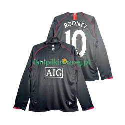 Koszulka Manchester United Rooney 10 2007 Retro 2008 Wyjazdowa Długie Rękawy ,Męska