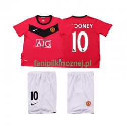 Koszulka Manchester United Rooney 10 2009 Retro 2010 Domowa Krótkie Rękawy ,Dziecięca