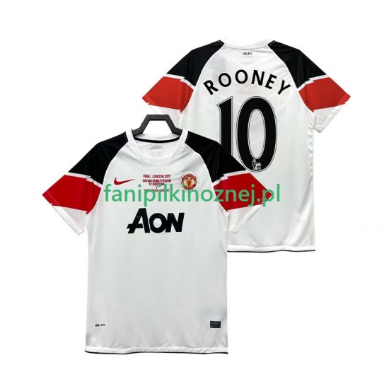 Koszulka Manchester United Rooney 10 Champions League 2012 Retro 2011 Trzeci Krótkie Rękawy ,Męska