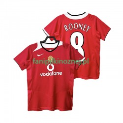 Koszulka Manchester United Rooney 8 2005 Retro 2006 Domowa Krótkie Rękawy ,Męska