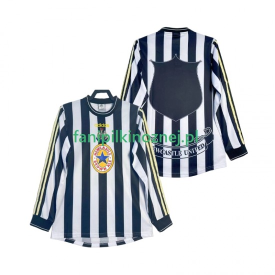Koszulka Newcastle United 1997 Retro 1999 Domowa Długie Rękawy ,Męska
