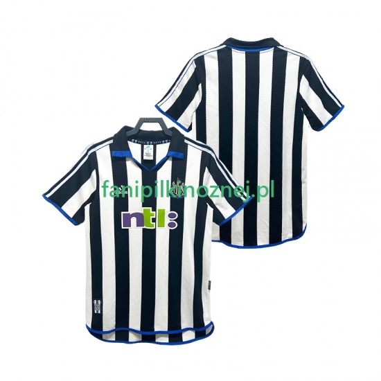 Koszulka Newcastle United 2000 2001 Retro Domowa Krótkie Rękawy ,Męska