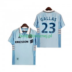 Koszulka Olympique Marsylia Gallas 23 Retro 1998 1999 Wyjazdowa Krótkie Rękawy ,Męska