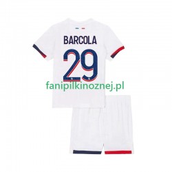 Koszulka Paris Saint-Germain Bradley Barcola 29 2025-2026 Wyjazdowa Krótkie Rękawy ,Dziecięca