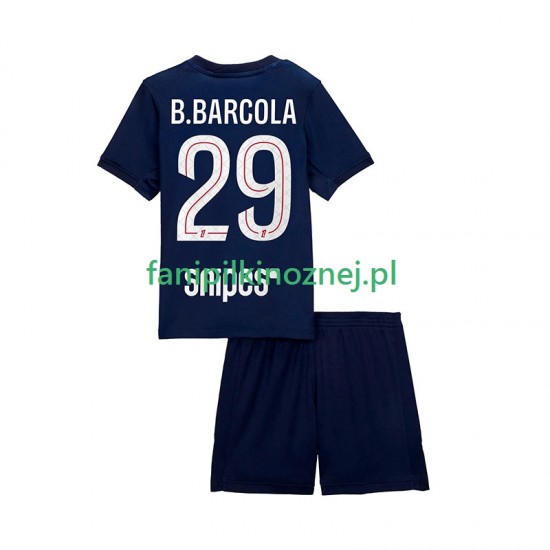 Koszulka Paris Saint-Germain Bradley Barcola 29 2025-2026 Domowa Krótkie Rękawy ,Dziecięca