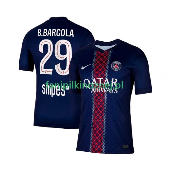 Koszulka Paris Saint-Germain Bradley Barcola 29 2025-2026 Domowa Krótkie Rękawy ,Męska