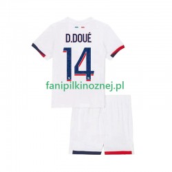 Koszulka Paris Saint-Germain Desire Doue 14 2025-2026 Wyjazdowa Krótkie Rękawy ,Dziecięca