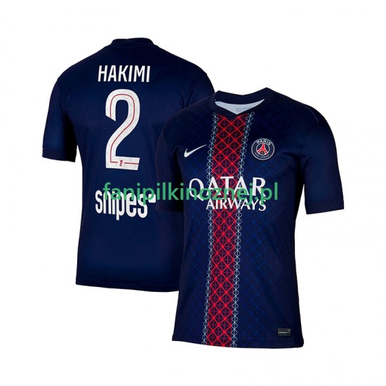 Koszulka Paris Saint-Germain Hakimi 2 2025-2026 Domowa Krótkie Rękawy ,Męska