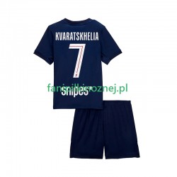 Koszulka Paris Saint-Germain Khvicha Kvaratskhelia 7 2025-2026 Domowa Krótkie Rękawy ,Dziecięca