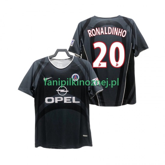 Koszulka Paris Saint-Germain RONALDINHO 20 2001 Retro 2002 Trzeci Krótkie Rękawy ,Męska