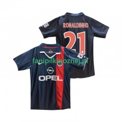 Koszulka Paris Saint-Germain RONALDINHO 21 2001 Retro 2002 Domowa Krótkie Rękawy ,Męska