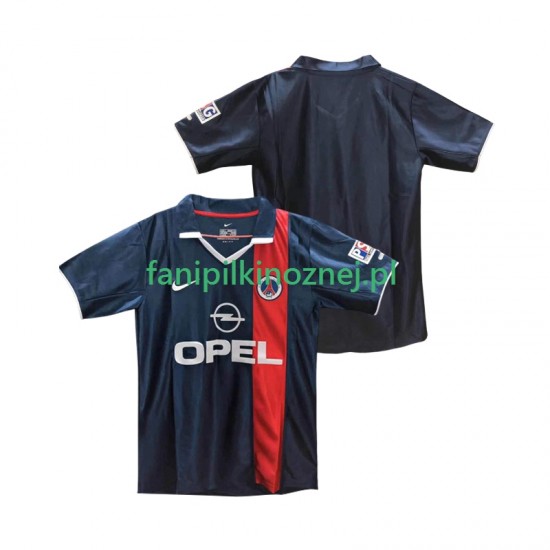 Koszulka Paris Saint-Germain 2001 Retro 2002 Domowa Krótkie Rękawy ,Męska