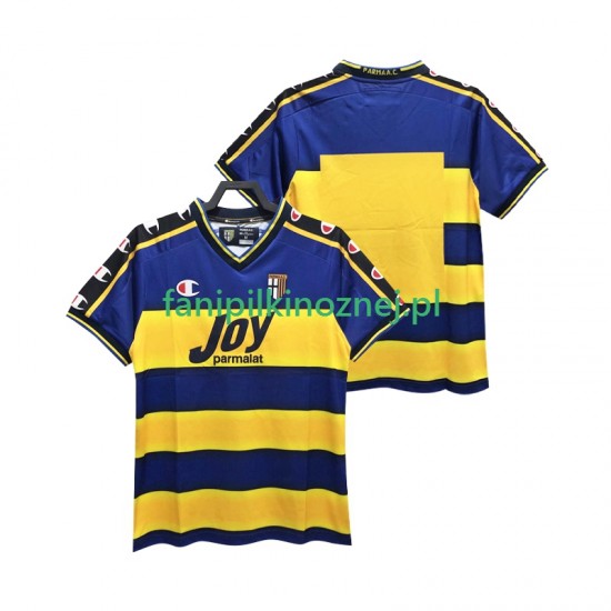 Koszulka Parma 2001 Retro 2002 Domowa Krótkie Rękawy ,Męska