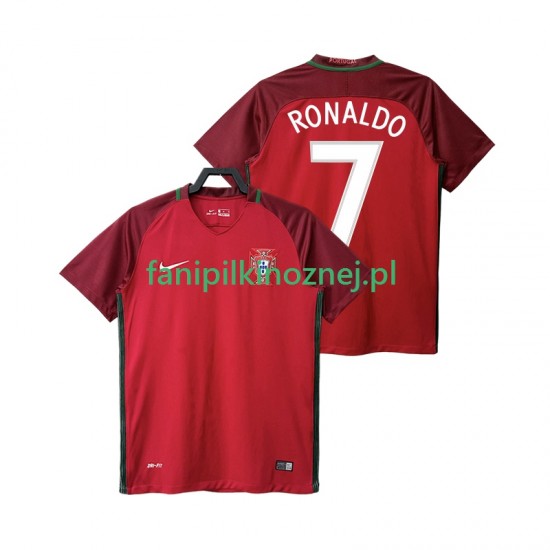 Koszulka Reprezentacji Portugalii RONALDO 7 2016 Retro Domowa Krótkie Rękawy ,Męska