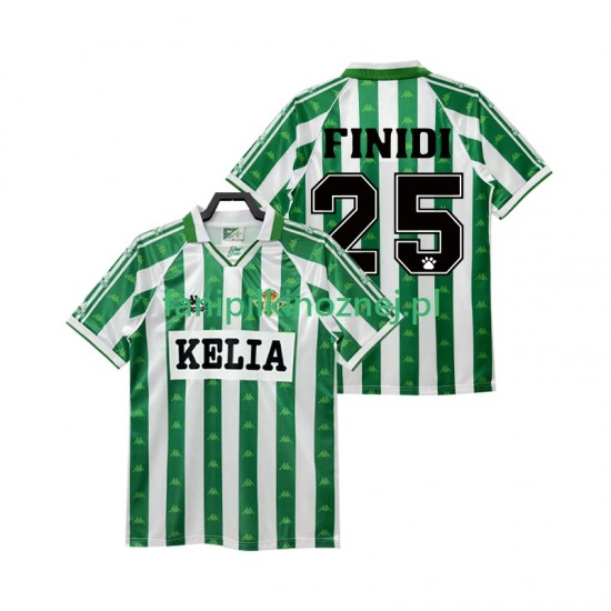 Koszulka Real Betis FINIDI 25 1995 1996 Retro Domowa Krótkie Rękawy ,Męska