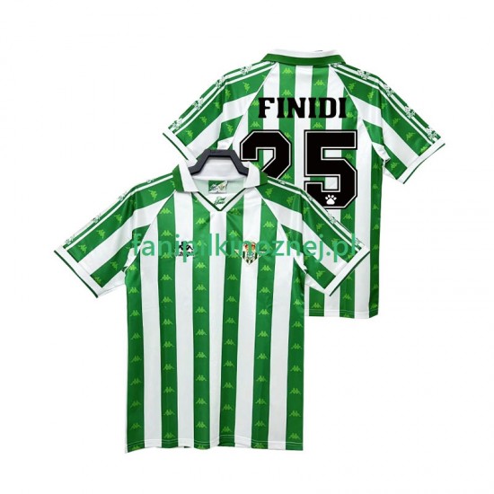 Koszulka Real Betis FINIDI 25 1996 1997 Retro Domowa Krótkie Rękawy ,Męska