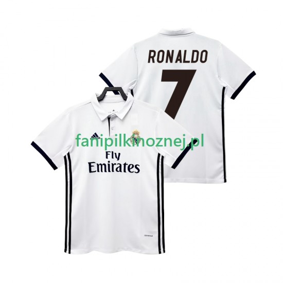 Koszulka Real Madryt CRISTIANO RONALDO 7 2017 2018 Retro Domowa Krótkie Rękawy ,Męska