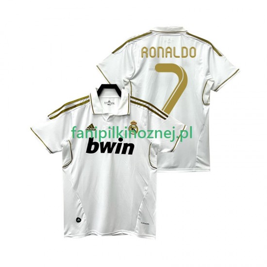 Koszulka Real Madryt Cristiano Ronaldo 7 2012 Retro 2011 Domowa Krótkie Rękawy ,Męska