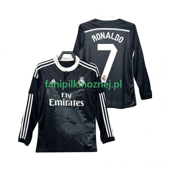 Koszulka Real Madryt Cristiano Ronaldo 7 2014 2015 Retro Trzeci Długie Rękawy ,Męska
