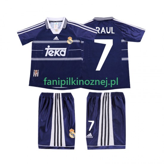 Koszulka Real Madryt RAUL 7 Retro 1998 1999 Wyjazdowa Krótkie Rękawy ,Dziecięca