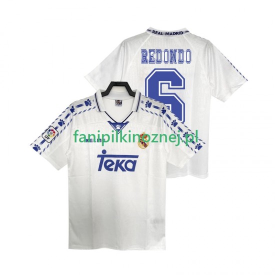 Koszulka Real Madryt REDONDO 6 1996 1997 Retro Domowa Krótkie Rękawy ,Męska