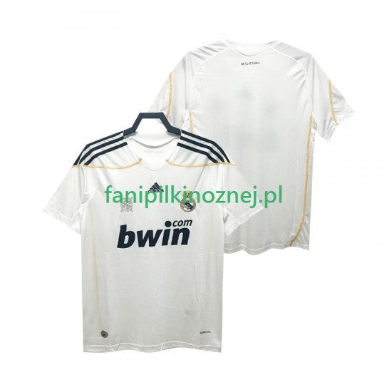 Koszulka Real Madryt 2009 Retro 2010 Domowa Krótkie Rękawy ,Męska