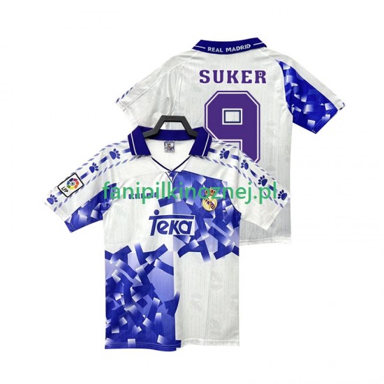 Koszulka Real Madryt SUKER 9 1996 1997 Retro Trzeci Krótkie Rękawy ,Męska