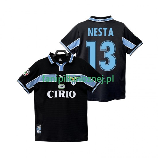 Koszulka SS Lazio NESTA 13 Retro 1998 1999 Wyjazdowa Krótkie Rękawy ,Męska