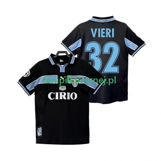 Koszulka SS Lazio VIERI 32 Retro 1998 1999 Wyjazdowa Krótkie Rękawy ,Męska