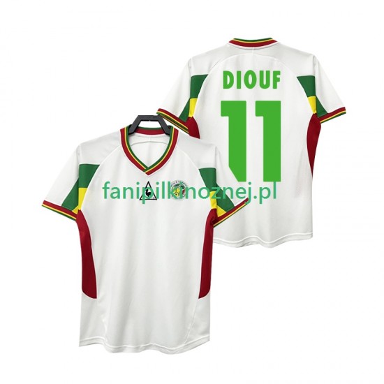 Koszulka Reprezentacji Senegalu DIOUF 11 Retro 2002 Domowa Krótkie Rękawy ,Męska