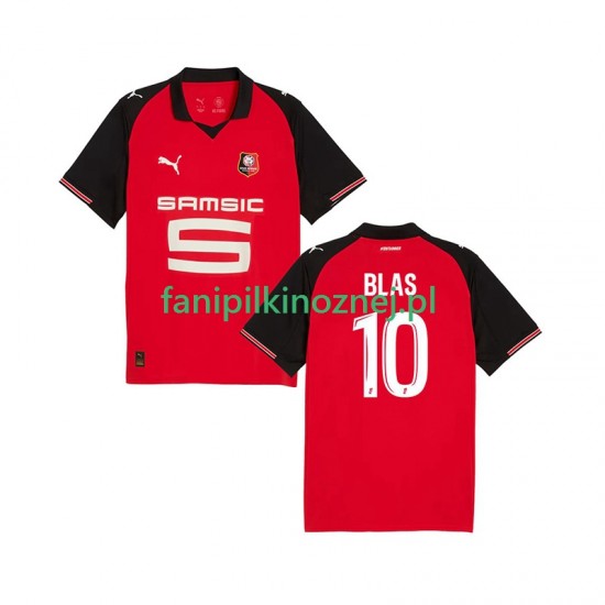 Koszulka Stade Rennais Ludovic Blas 10 2025-2026 Domowa Krótkie Rękawy ,Męska