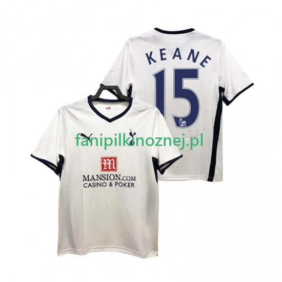 Koszulka Tottenham Hotspur Keane 15 2009 Retro 2008 Domowa Krótkie Rękawy ,Męska