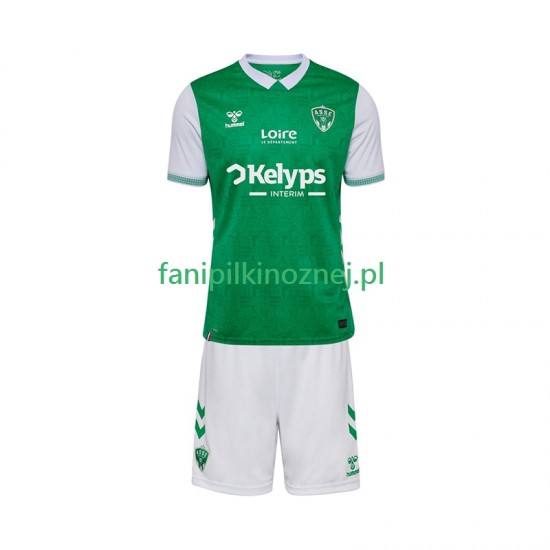 Koszulka AS Saint-Etienne 2025-2026 Domowa Krótkie Rękawy ,Dziecięca