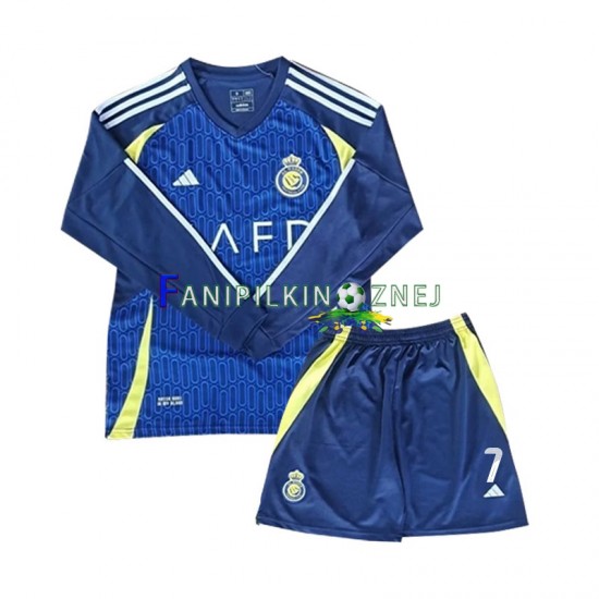 Koszulka Al-Nassr Cristiano Ronaldo 7 2024-2025 Wyjazdowa Długie Rękawy ,Dziecięca