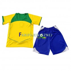 Koszulka Reprezentacji Brazylii Retro 2004 Domowa Krótkie Rękawy ,Dziecięca