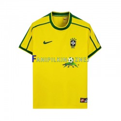 Koszulka Reprezentacji Brazylii Retro 1998 Domowa Krótkie Rękawy ,Męska