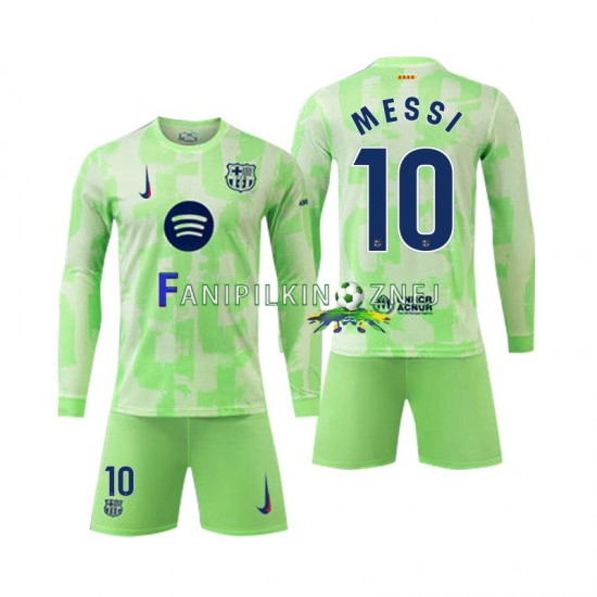 Koszulka FC Barcelona Lionel Mess 10 2024-2025 Trzeci Długie Rękawy ,Dziecięca Koszulka FC Barcelona Lionel Mess 10 2024-2025 Trzeci Długie Rękawy ,Dziecięca