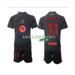 Koszulka FC Barcelona Raphinha 11 2024-2025 Wyjazdowa Krótkie Rękawy ,Dziecięca