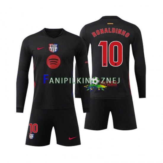 Koszulka FC Barcelona Ronaldinho 10 2024-2025 Wyjazdowa Długie Rękawy ,Dziecięca
