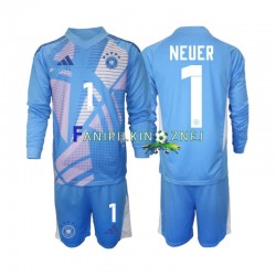 Koszulka Reprezentacji Niemiec Manuel Neuer 1 Bramkarska 2024-2025 Czwarty Długie Rękawy ,Dziecięca