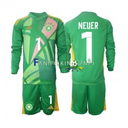 Koszulka Reprezentacji Niemiec Manuel Neuer 1 Bramkarska 2024-2025 Trzeci Długie Rękawy ,Dziecięca