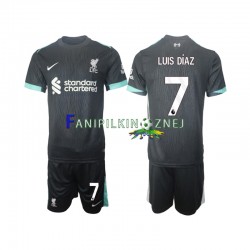 Koszulka Liverpool Luis Diaz 7 2024-2025 Wyjazdowa Krótkie Rękawy ,Dziecięca
