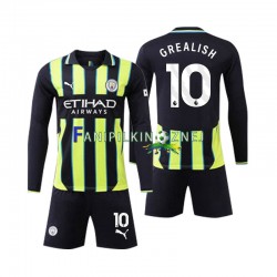 Koszulka Manchester City Jack Grealish 10 2024-2025 Wyjazdowa Długie Rękawy ,Dziecięca