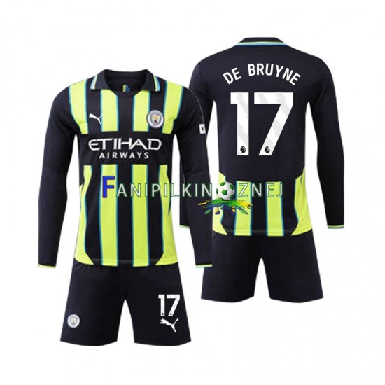 Koszulka Manchester City Kevin De Bruyne 17 2024-2025 Wyjazdowa Długie Rękawy ,Dziecięca Koszulka Manchester City Kevin De Bruyne 17 2024-2025 Wyjazdowa Długie Rękawy ,Dziecięca