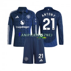 Koszulka Manchester United Antony 21 2024-2025 Domowa Długie Rękawy ,Dziecięca