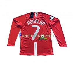 Koszulka Manchester United Cristiano Ronaldo 7 Champion League 2007 Retro Domowa Długie Rękawy ,Męska