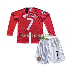 Koszulka Manchester United Cristiano Ronaldo 7 Champion League 2007 Retro Domowa Długie Rękawy ,Dziecięca