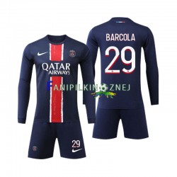 Koszulka Paris Saint-Germain Bradley Barcola 29 2024-2025 Domowa Długie Rękawy ,Dziecięca