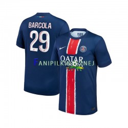 Koszulka Paris Saint-Germain Bradley Barcola 29 2024-2025 Domowa Krótkie Rękawy ,Męska